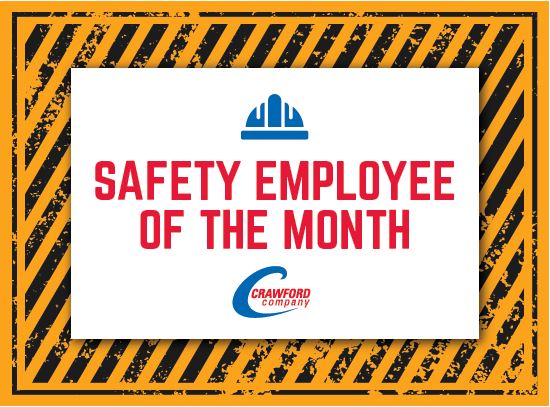 Safety employee of the month sign